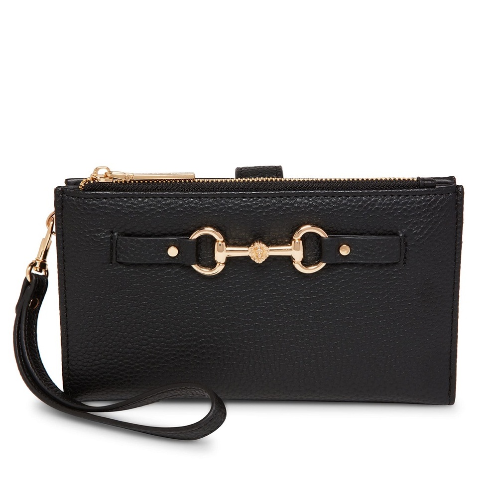 Anne Klein Black Leather Gold Wallet